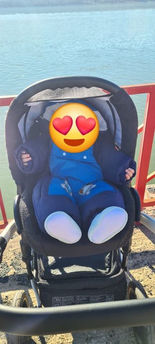 Carucior 3 in 1 Krausman Black Poema