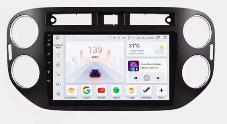 Мултимедия 9″ Android 14 за VW Tiguan CARPLAY навигация RDS DSP GPS