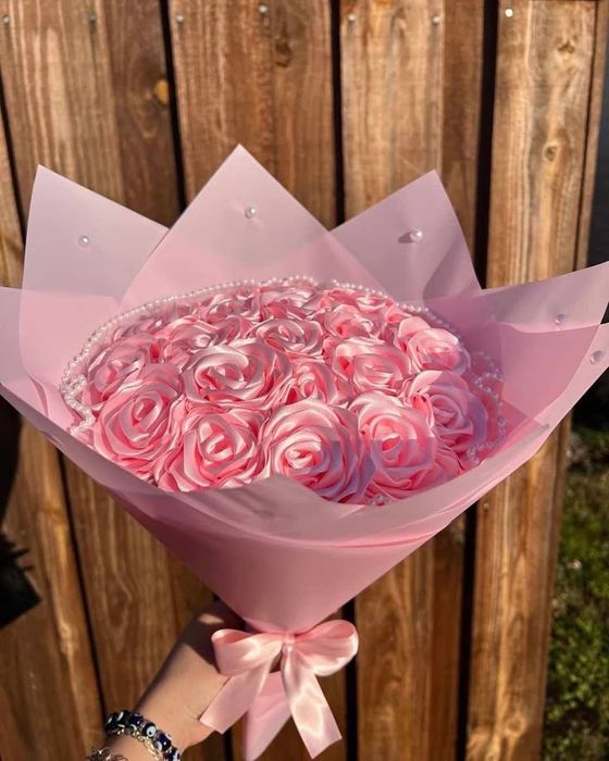 Букет из атласных лент