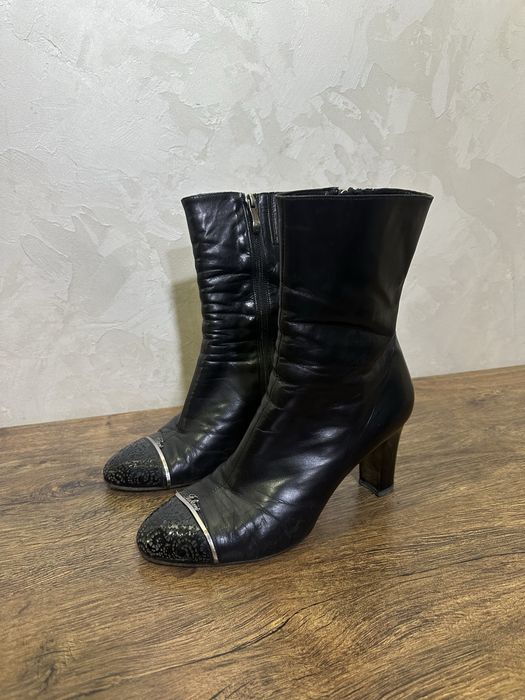 Итальянские зимние полусапожки Fabiani, 40 р., натуральная кожа и мех,