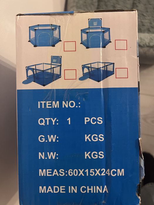 Țarc de joaca  nou sigilat + sac de mingi incluse