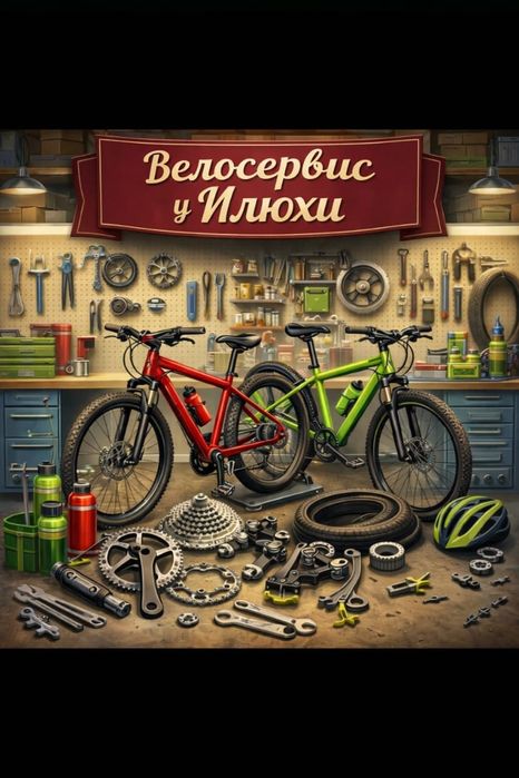 Велоремонт у Велосервис у Илюхи