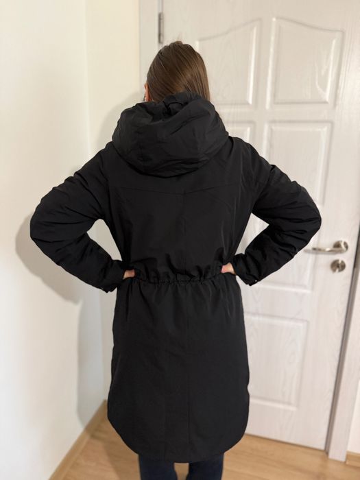 Дамско яке парка черно Elvine