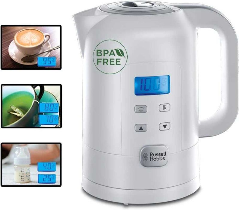 Russell Hobbs Ел. Кана за Топла Вода с Контрол на Температурата, 2200W