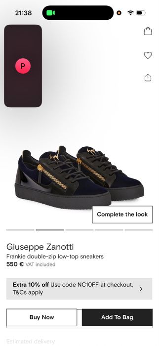 Обувки Giuseppe Zanotti