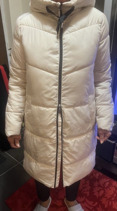 Дамско яке дълго с качулка