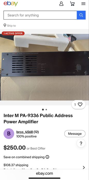 Inter M “PA-9336” -360 W, мощен  усилвател