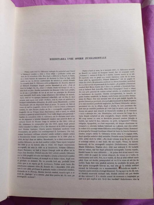 G. Calinescu - Istoria literaturii romane (1986)