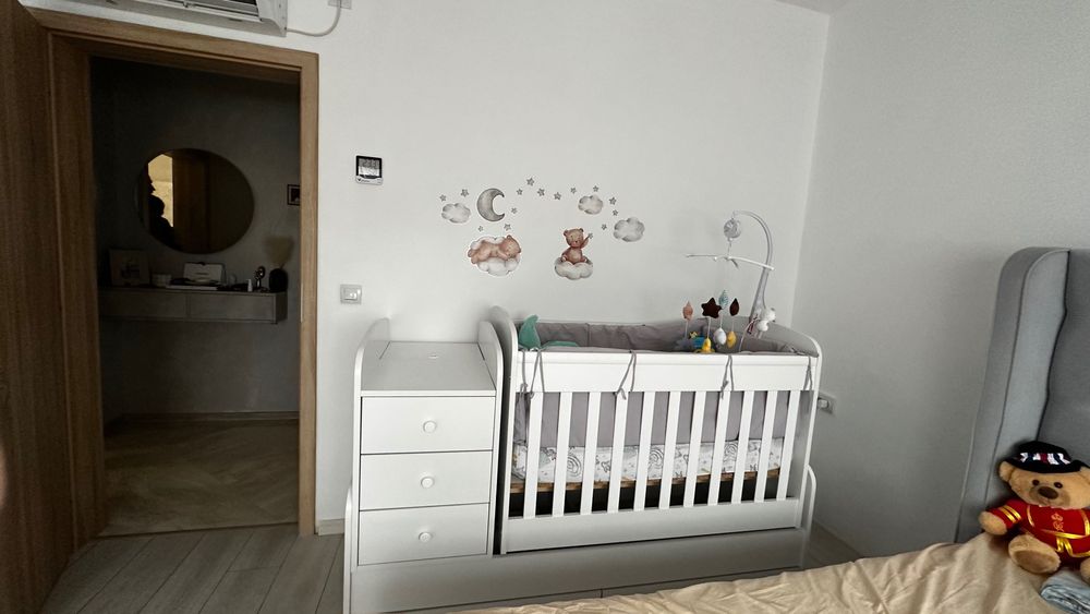 Бебешка кошара • Легло 65 × 165 см. с вьншни размери
704x1655 мм