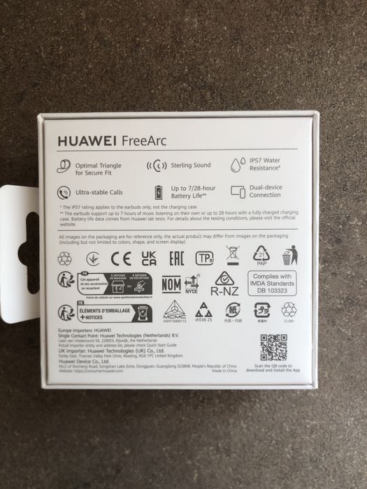 Casti Huawei FreeArc pe negru
