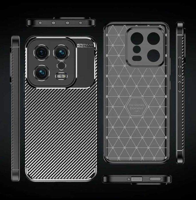 Husa Premium antisoc model Carbon pt Xiaomi 13 5G , Xiaomi 13 Pro 5G