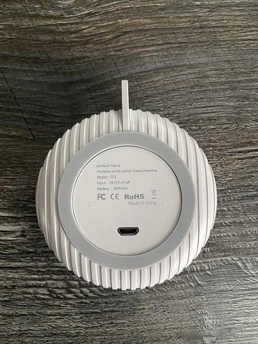 Преносим уред за бял шум, 10 вида звуци, Сензор за звук