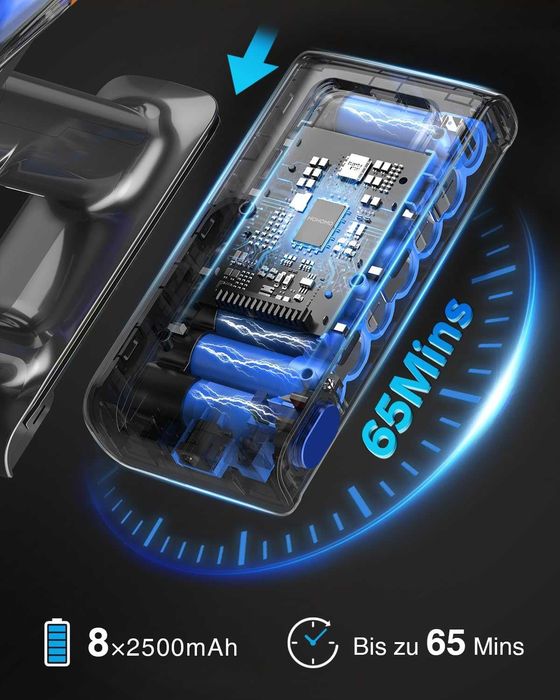 Безжична прахосмукачка Bulelink Zenith G10 45000Pa 550W с батерия до 65 минути - НОВА - Като Dyson