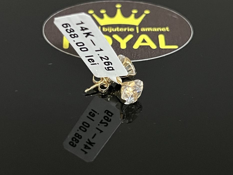 Bijuteria Royal CB : Cercei aur 14k 1,26 grame