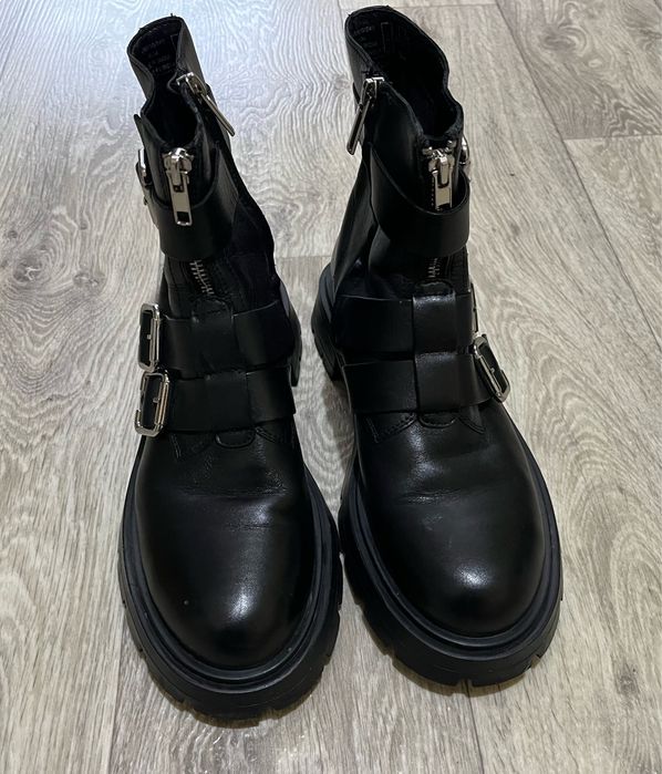 Боти естествена кожа Zara