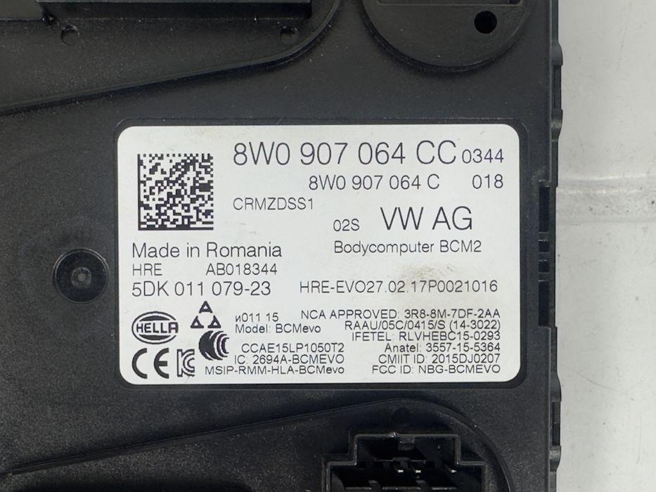 Модул BCM2 AUDI A4 B9 A5 F5 8W0907064CC 8W0907064C