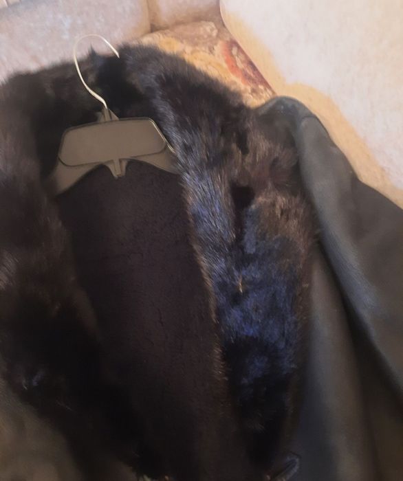 Дубленка с норковым воротником