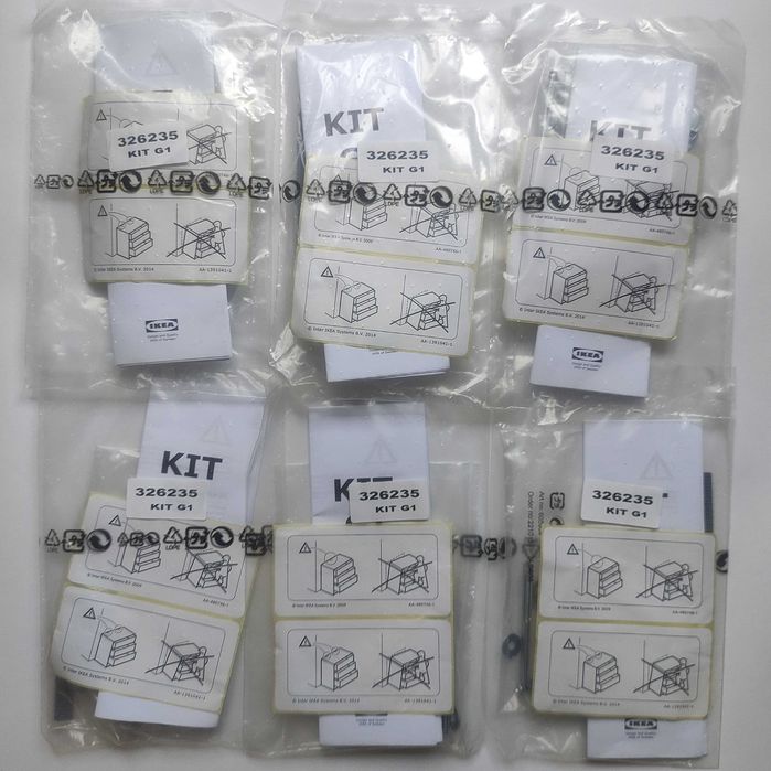 Набор Крепежей Ограничителей IKEA. Швеция