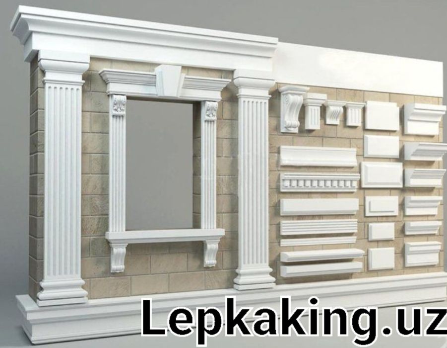 Гипсовая лепнина фасадная Декор Любой сложно работа выполняемся