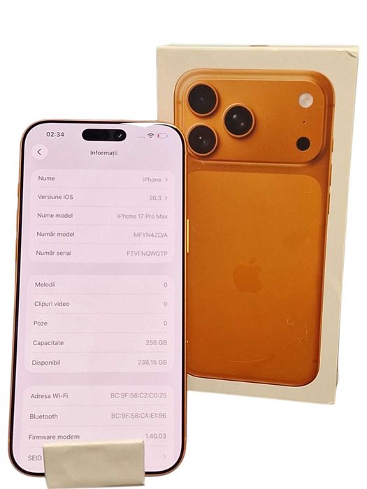 Iphone 17 Pro Max Orange 256Gb / Amanet Cashbook Deva