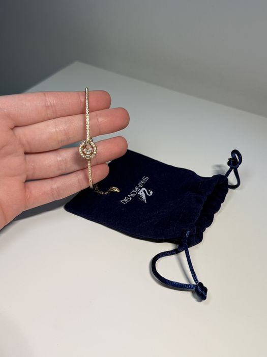 Bratara Swarovski Sparkling Dance Crystal Bangel rose gold