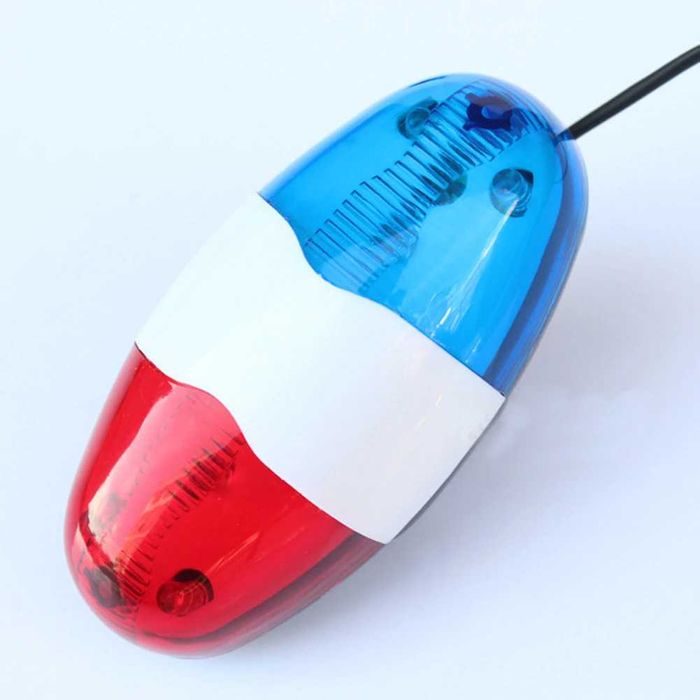 Полицейска LED светлина + Полицейска сирена за велосипед, Колело