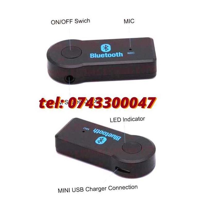 Receptor Bluetooth Auto Pentru Masina  Conectare Bluetooth Carkit