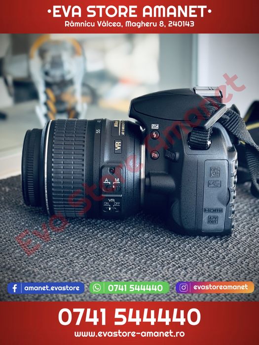 Aparat foto DSLR Nikon D3100 14.2MP + Obiectiv 18-55mm DX VR