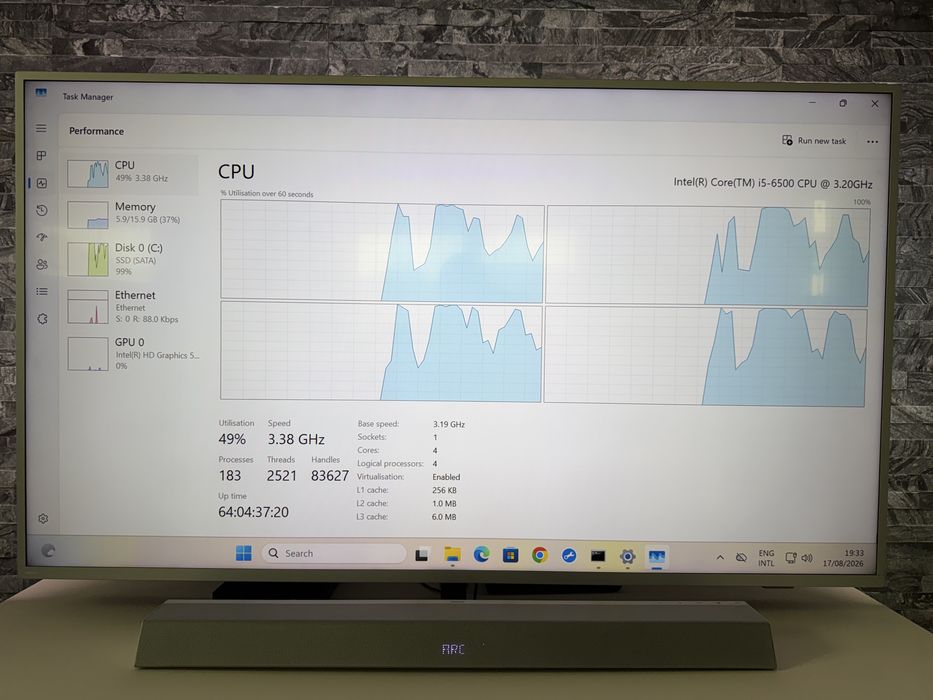 Unitate PC  CPU intel i5- 6500, RAM 16 GB DDR3L,  SSD 480 GB, Windows 11, carcasa SFF