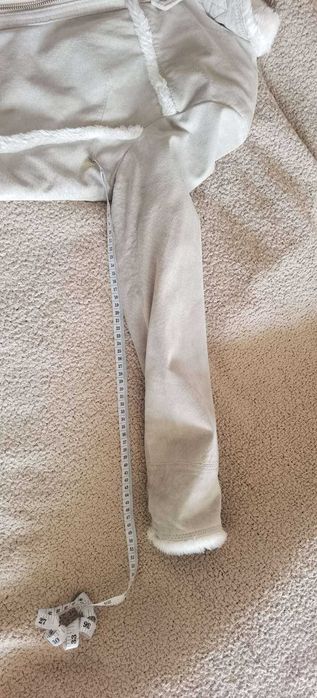 Детско кожено палто - около 7 - 9 годики