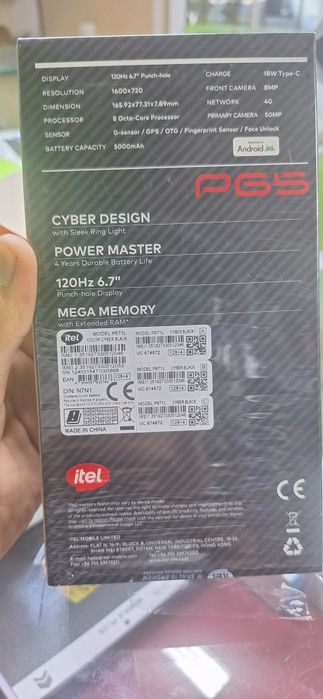 itel P65 4+4/128 yangi