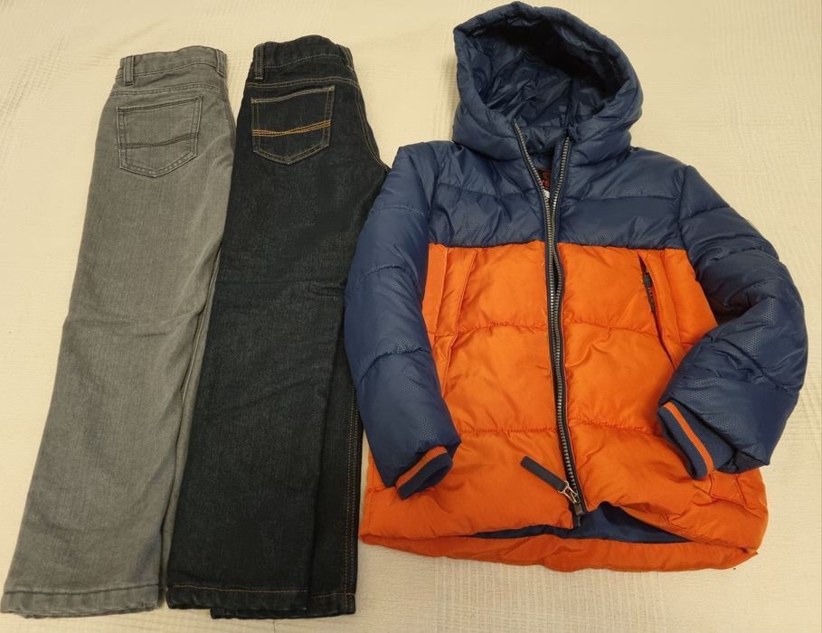 C&A Geacă + blugi termici mărime 122 - preț 100 lei