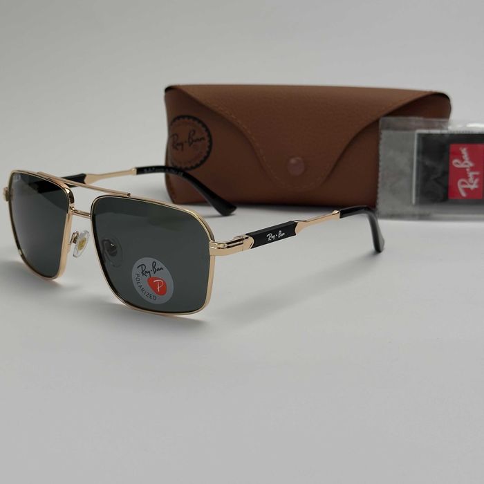 Поляризирани Слънчеви Очила  Навигатор – Черни / Златни | UV400 Защита | Класически Дизайн