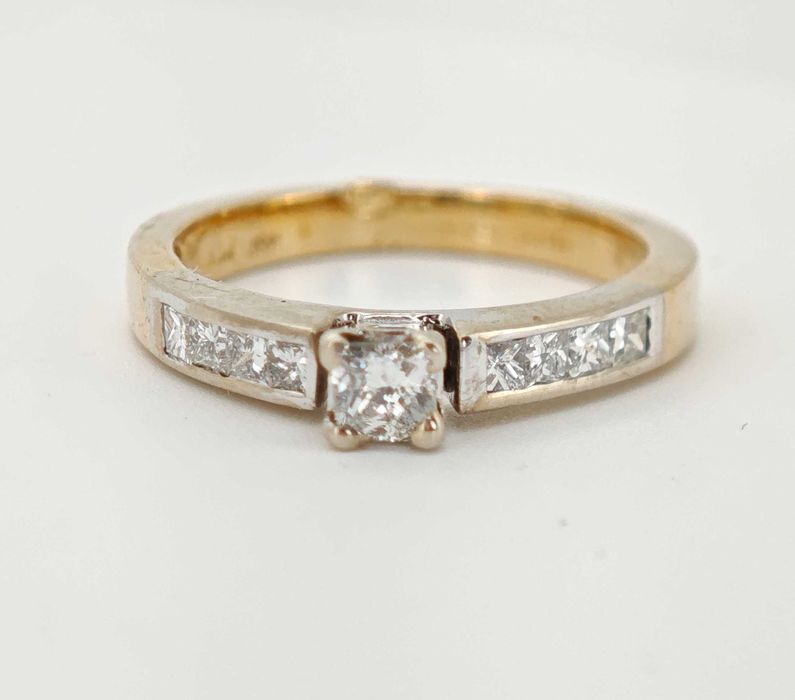 Inel aur 14kcu diamante 0.75ct