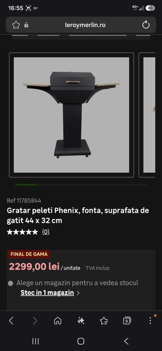 Gratar pe peleți