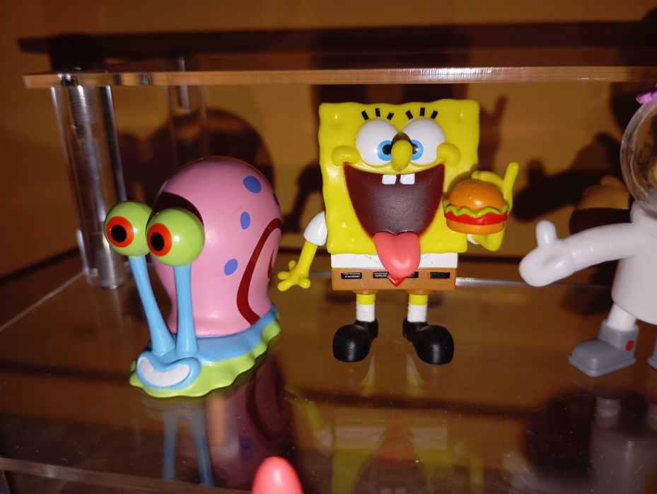 Комплект 3 D фигурки SpongeBob.  7 б-р.