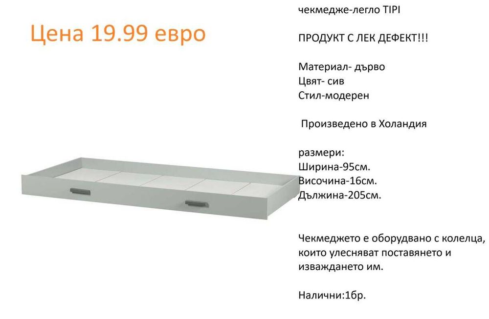 РАЗЧИСТВАМЕ СКЛАДА Тотална Разпродажба  вратички и чекмеджета различни модели на цени от 9.90 евро