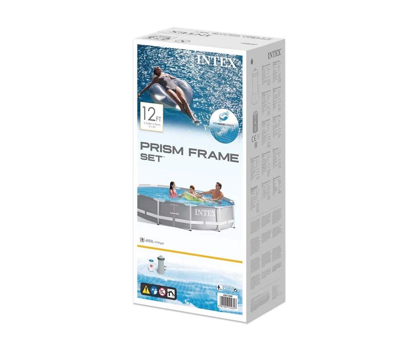 Сглобяем басейн INTEX Prism Frame с филтърна помпа, 366 х 76 см.