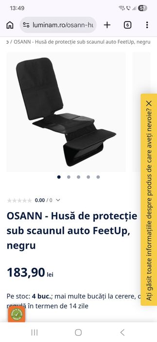 Husă de protecție pentru bancheta auto Osann