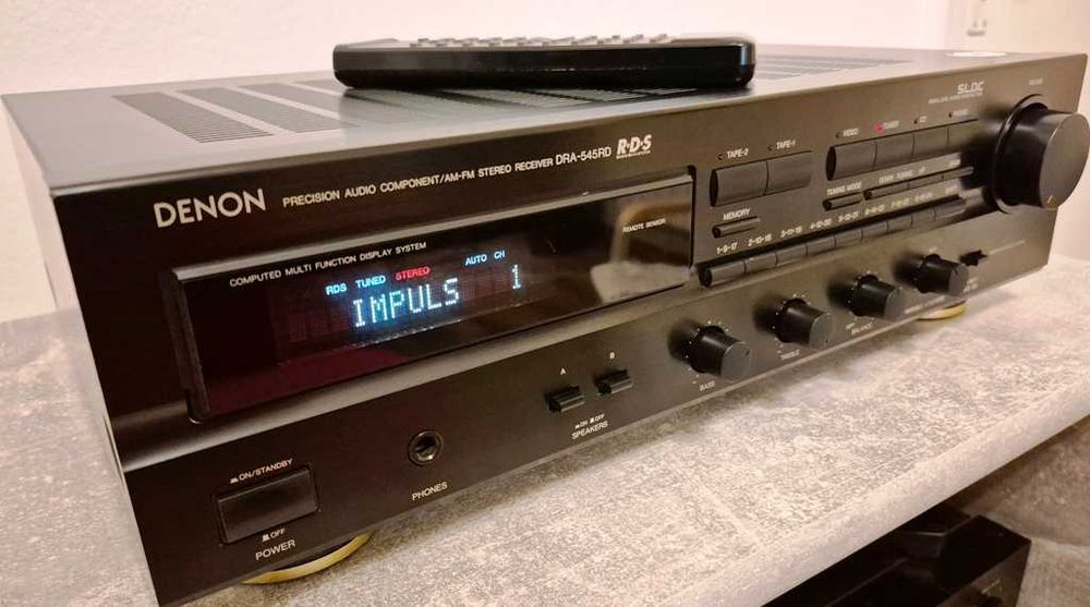Vand DENON DRA 545RD + telecomanda, impecabil.