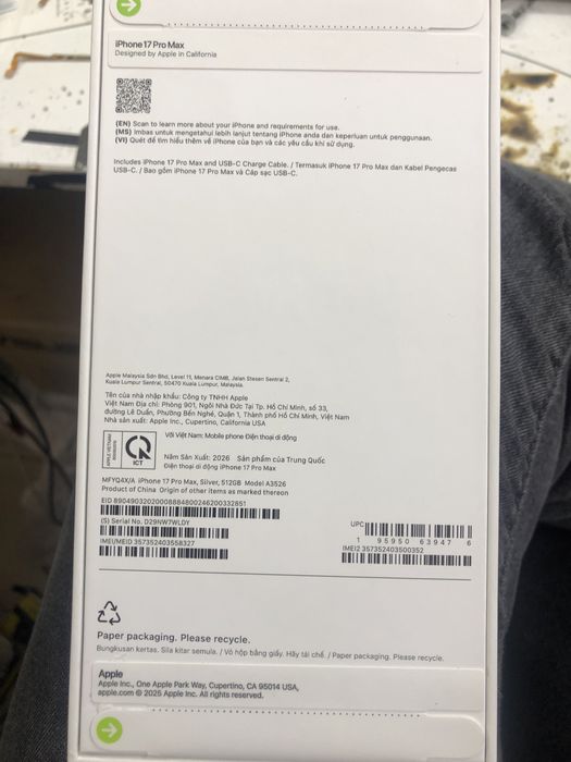 Iphone 17 pro max 512 GB