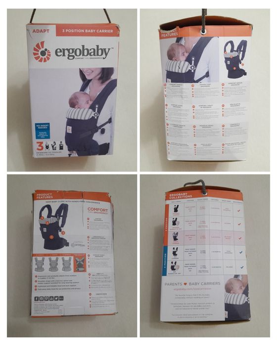 Marsupiu Ergobaby, port-baby ergonomic, ham unisex, de la 3,2 - 20 kg.