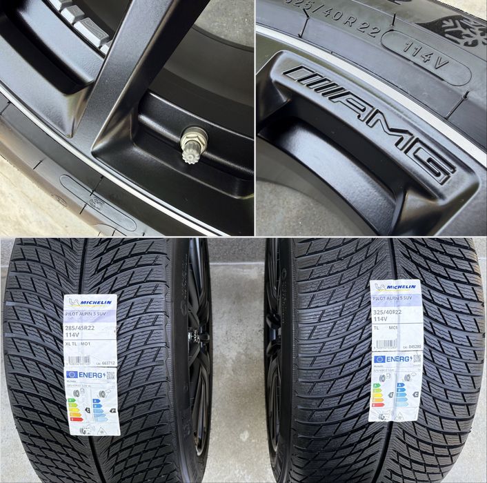 Оригинални джанти Мерцедес GLS МАЙБАХ 63АМГ 22 цола Mercedes GLS 167 63AMG MAYBACH X167 GLS600 ГЛС 450d фейслифт пакет БРАБУС ГЛС класа с нови гуми