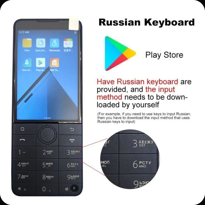 Кнопочный смартфон qin f22 pro