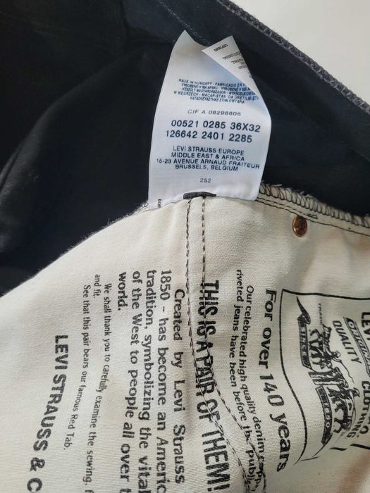 Levi's 521, оригинални дънки 36х32