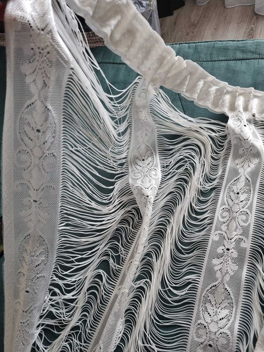 Тюль на кухню, цвет белый