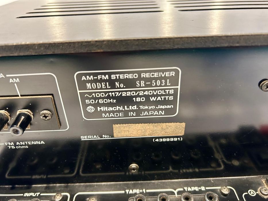 Amplificator Hitachi SR-503L Vintage