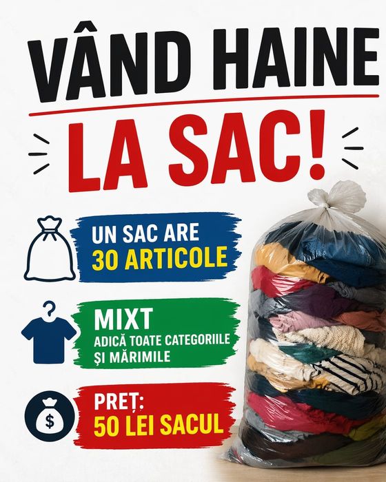 Haine la sac. Mixt sau pe marimi