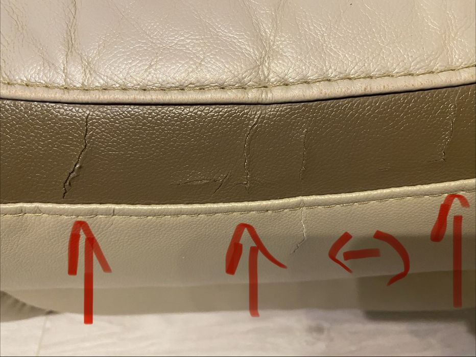 Canapea cu 2 fotolii Kring Royal din piele cu recliner
