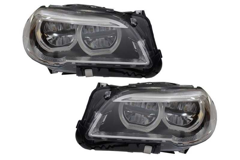 Фарове Full LED за BMW Серия 5 F10 F11 2011/2013 с ангелски очи  А295